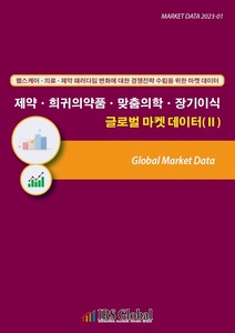헬스케어ㆍ의료ㆍ제약 패러다임 변화에 대한 경쟁전략 수립을 위한 마켓 데이터 /<br> 제약ㆍ희귀의약품ㆍ맞춤의학ㆍ장기이식 글로벌 마켓 데이터(Ⅱ)