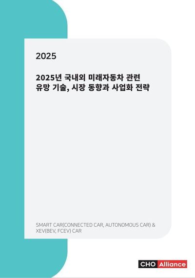 2025년 국내외 미래자동차 관련 유망 기술, 시장 동향과 사업화 전략
