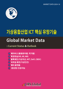 가상융합산업 ICT 핵심 유망기술 Global Market Data : Current Status & Outlook - 메타버스 / 확장현실 / 블록체인 / 버추얼 휴먼 / 메타 플랫폼 / (생성형) 인공지능 - 