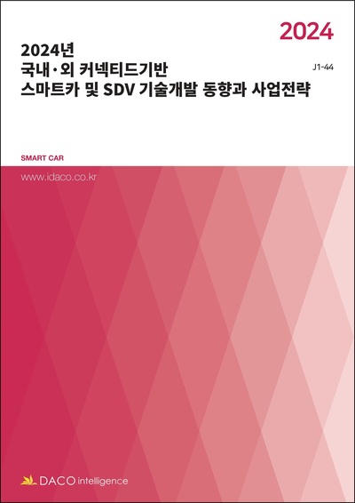 2024년 국내·외 커넥티드기반 스마트카 및 SDV 기술개발 동향과 사업전략